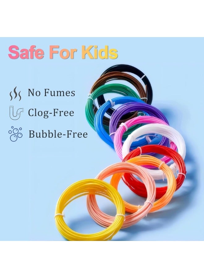 10-Piece Filament Refills For 3D Pen Multicolour  - Image 2