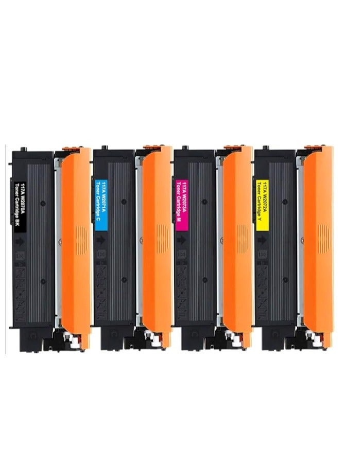 117A Toner Cartridges With Chip Replacement for 117A 117 W2070A W2071A W2072A W2073A Color Laser MFP 179fwg 178nwg 179fnw 178nw 150a 150nw 179 178 150 ( Black Cyan Yellow Magenta) - Image 4
