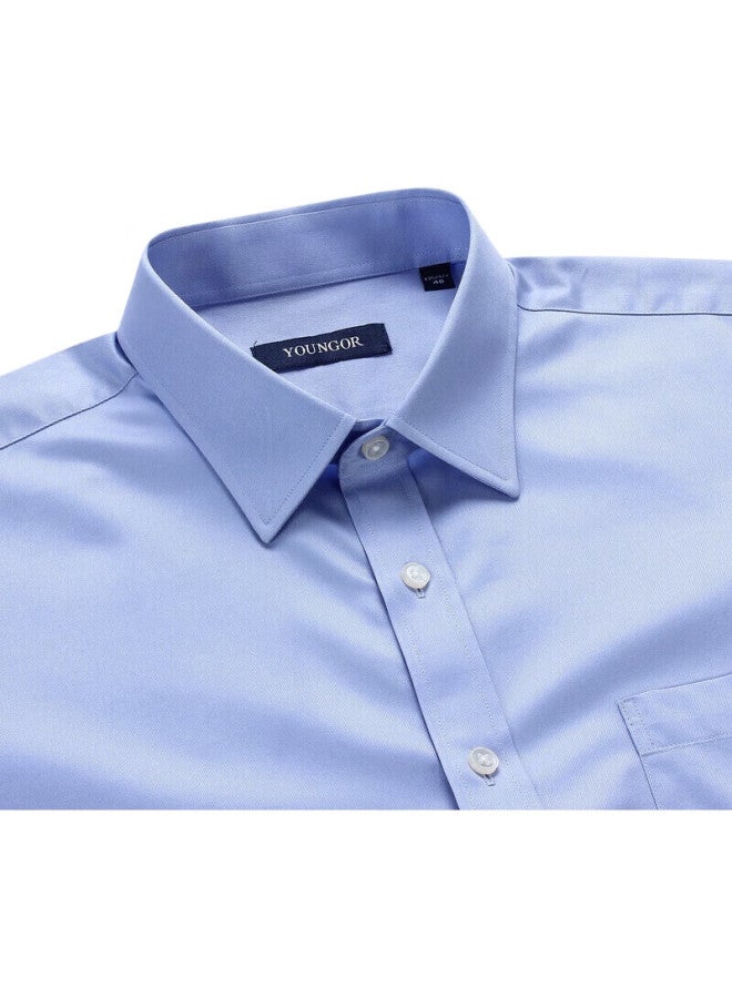 YOUNGOR Men'S Shirt Spring And Autumn, Casual Formal Shirt For Young Men, Gldp10171Ija, Light Blue, Size 42 - Image 2