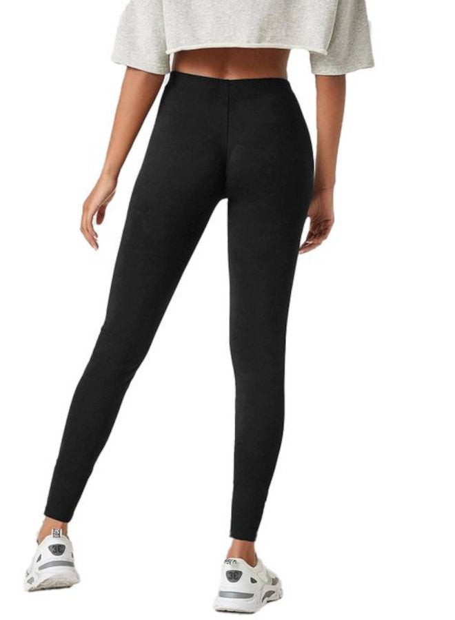 نايلتون نيلتون ليقنز قطن أساسي - بنطلون أسود - Image 2