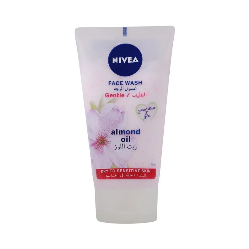 Nivea Gentle Face Wash With Almond Oil For Dry To Sensitive Skin- 150ml - Image 1