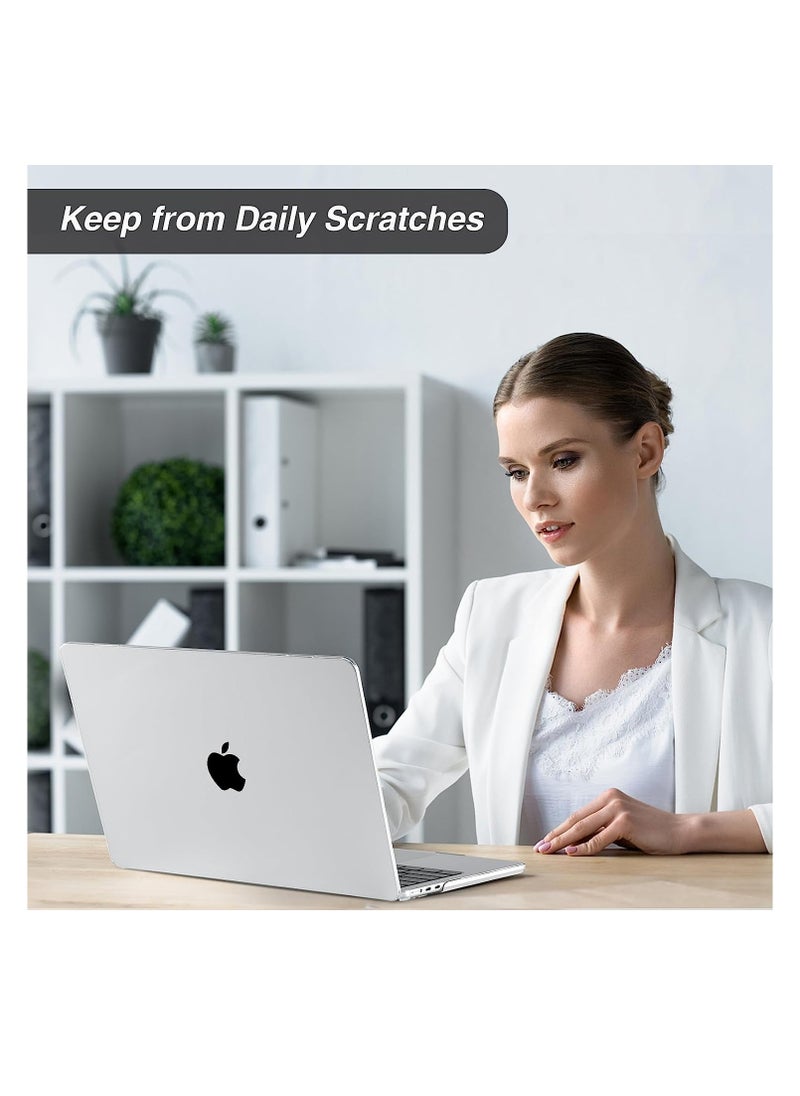 Clear Color Case Compatible with MacBook Air 15 Inch A2941 2023 Release Protective Snap On Hard Shell Cover for MacBook Air 15.3 Inch M2 Chip with Liquid Retina Display and Touch ID Frost