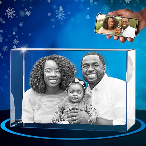 Artpix 3D Crystal Photo Hishafricht Higres for Mom Dad Men Women Women Higments Great Personalized Gifts with Your Photo 3D Photo Crystal Rectangle Custom 3D Picture Duitied Fullized Gifts