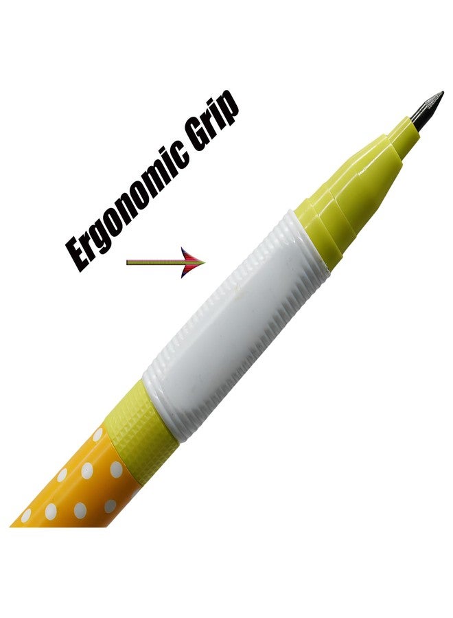 Lopenle 12 Pcs 2.0 mm Mechanical Pencils Thick 2B Pencils bowknot mechanical pencils 4 colors (quantity as random) With 20 pcs Refills And Sharpeners for Art Drawing Writing Sketching - Image 2