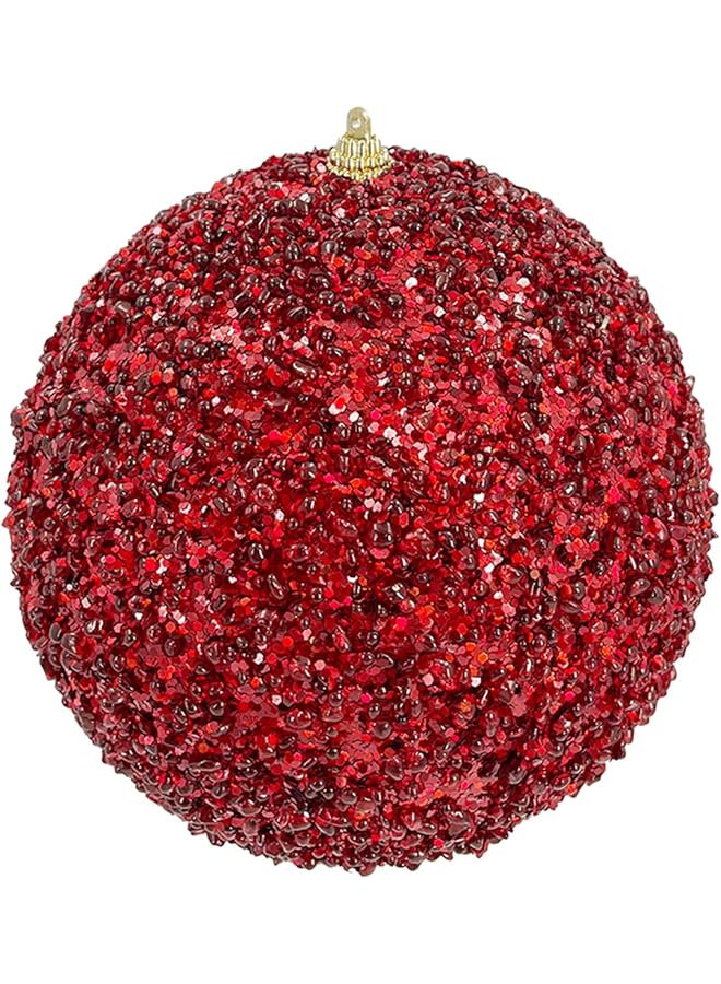 The Bros كرات عيد الميلاد المصممة من برو 20835، حجم 15 سم، أحمر - Image 1