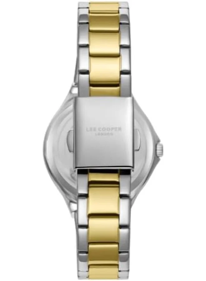 Lee Cooper LEE COOPER Women's 2035 Movement Watch, Analog Display and Metal Strap - LC07999.270, Green