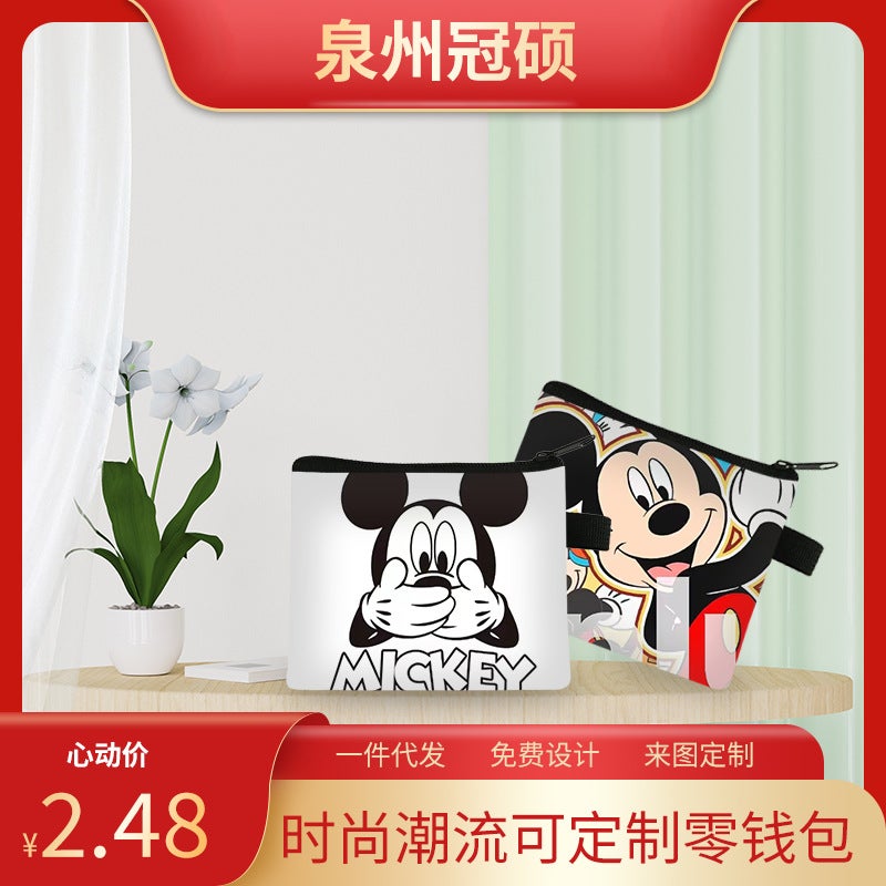2025 New Mickey Cute Children'S Coin Purse Student Mini Bag Cartoon Men'S And Women'S Storage Bag - Image 2