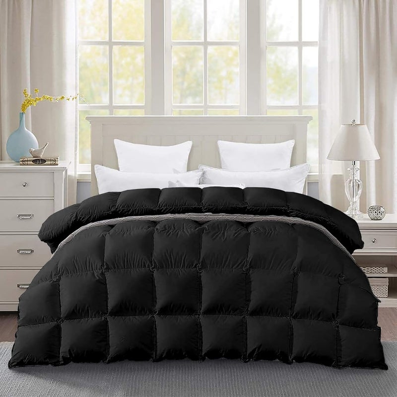 BEDDY FUSION Heavy Winter 600 GSM Comforter Double Bed Size 90X100 600 GSM Microfiber Super Soft Fluffy for Winter ComforterRajaiDuvetBlanket Double Bed Black Color - Image 4