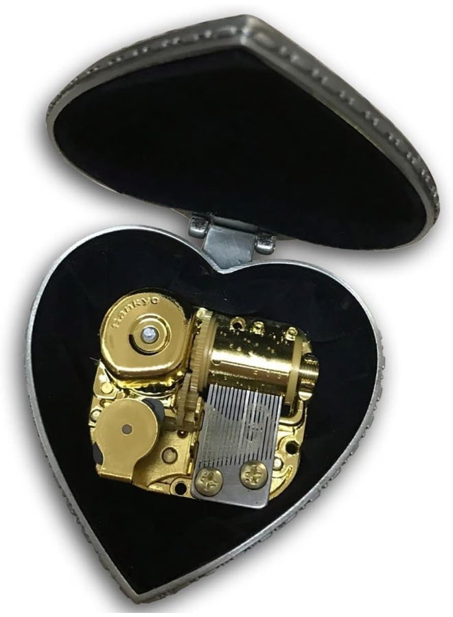 BinkeGG Play [ Davy Jones (Pirates of The Caribbean) ] Tin Alloy Heart Shape Wind up Musical Box with Sankyo Musical Movement  - Image 4