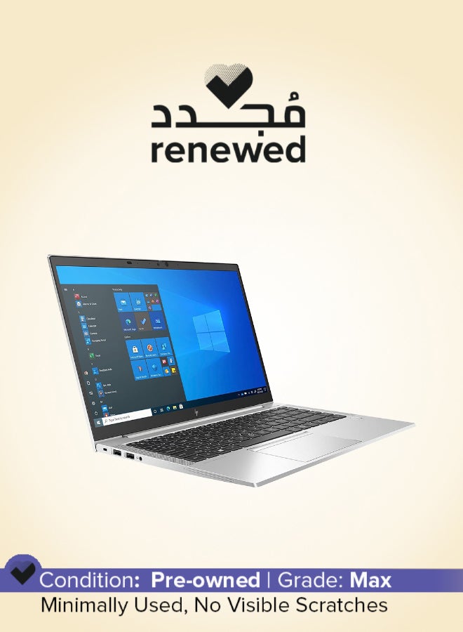 HP مجدد - لابتوب EliteBook 845 G8 بشاشة 14 بوصة بدقة Full HD، مع معالج AMD Ryzen 5 PRO 5650U/ سداسي النواة/ 16 جيجابايت RAM/ 256 جيجابايت SSD/ ويندوز 10 برو - Image 1