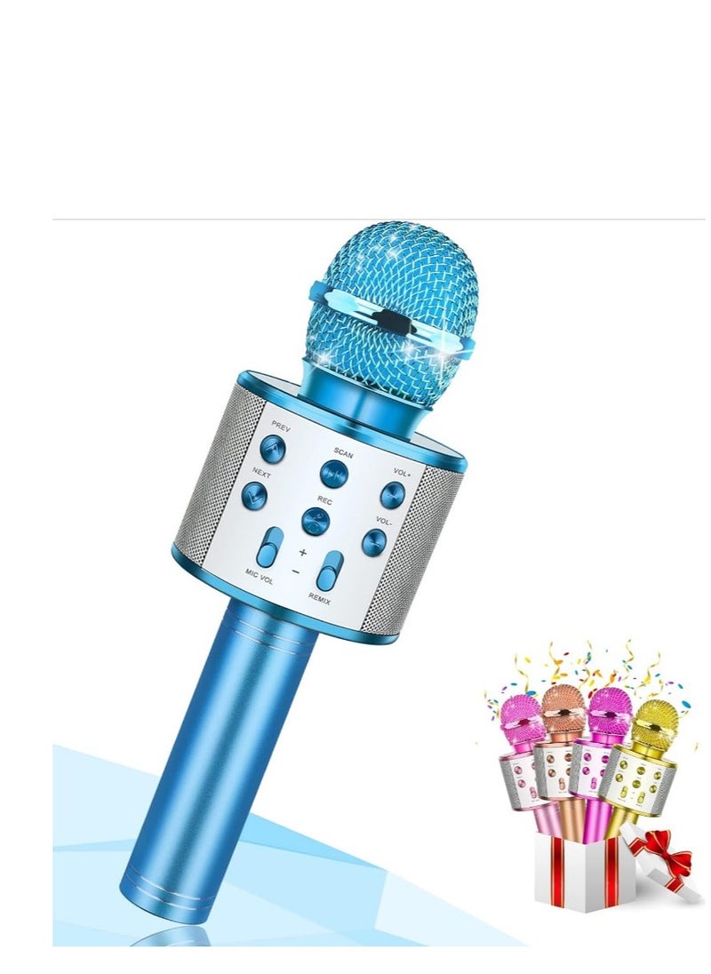 Wireless Microphone, Kids Toy for 3-12 Years Old, Karaoke Gift for Girls - Advanced Wireless Handheld Multifunctional Bluetooth Karaoke Microphone, Mic with Speaker for All Smartphones - Home Party and Birthday Gift for Kids - Gift Toys for Girls Age 4 5 6 7 8 9 10 Years Old and Up for Birthday and Home Party - Casting for Kids - Portable Karaoke Machine with Microphone, Perfect for Birthdays Encourages Creativity and Fun for Kids  - Image 1