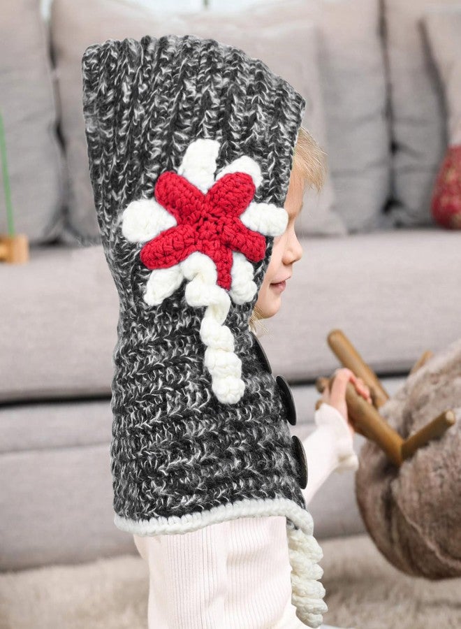 Sumolux Winter Kids Warm Cat Animal Hats Knitted Coif Hood Scarf Beanies for Autumn Winter - Image 2