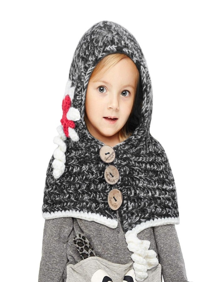 Sumolux Winter Kids Warm Cat Animal Hats Knitted Coif Hood Scarf Beanies for Autumn Winter - Image 1