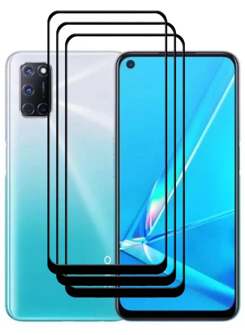 ACLIX 3 Pieces Antistatic ESD Dustproof Premium Quality High Definition Tempered Glass Screen Protector Designed For Oppo A92 - Image 1