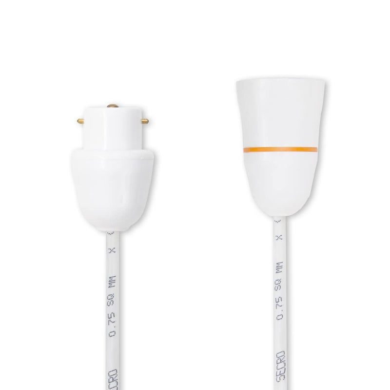 SeCro Bulb Holder B 22 Socket with Flexible Wire & Adaptor Plug for Multipurpose Use Experiments,Parties,Festive Decorations,Diwali,Christmas,etc (5 Meter) - Image 2