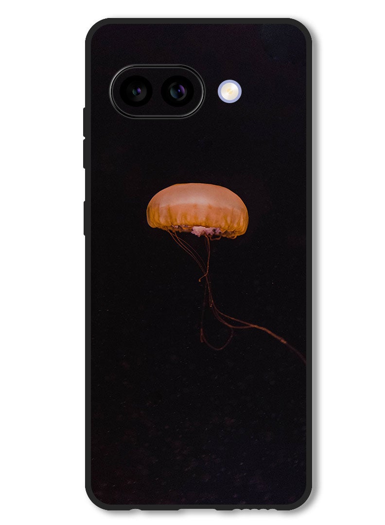 Theodor Case Compatible with Google Pixel 9A Protection Shockproof Bumper Cover jellyfish_yellow_underwater_world - Image 1