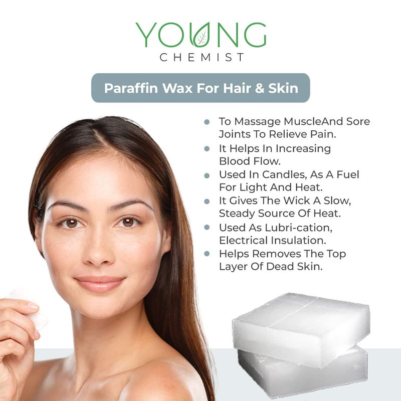 Young Chemist YOUNG CHEMIST Natural Unrefined Raw Paraffin Wax for Candle Making Home and Kitchen Project Use and Body Care 5 KG  - Image 3
