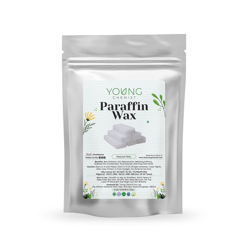 Young Chemist YOUNG CHEMIST Natural Unrefined Raw Paraffin Wax for Candle Making Home and Kitchen Project Use and Body Care 5 KG  - Image 1