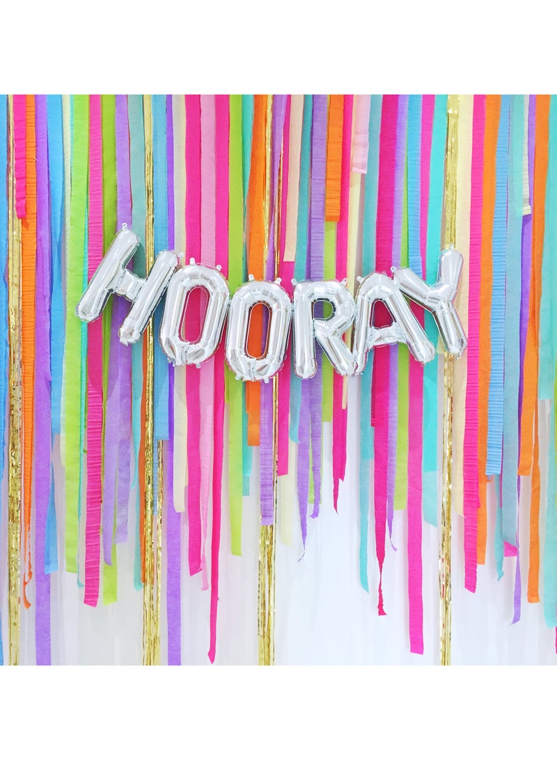 Party Time 6 Pieces Green Crepe Paper Streamers Party Decorations Supplies - Image 3