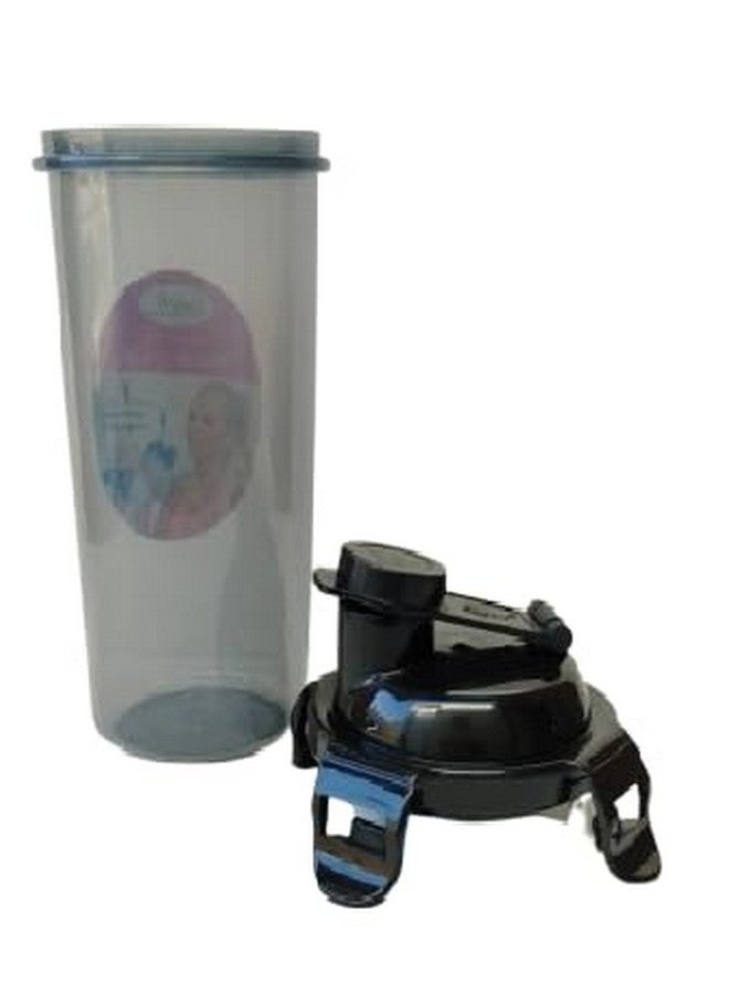 VRISTO VRISTO Plastic 100% Airtight Gym Shaker For Protein Shake Leakproof Shaker Bottles, Protein Shaker Bottle For Gym,Gym Bottle For Men And Women 700ml (Pack Of 1) (Black, 700 ml)  - Image 4