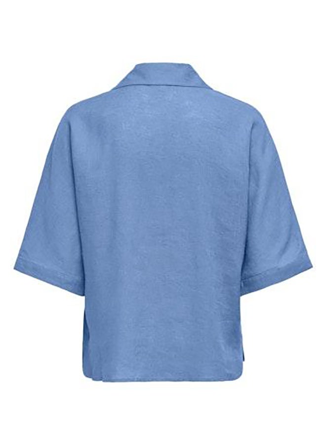 ONLY Onlbruxelles Ss Linen Bl Shirt Pnt Noos - Image 2