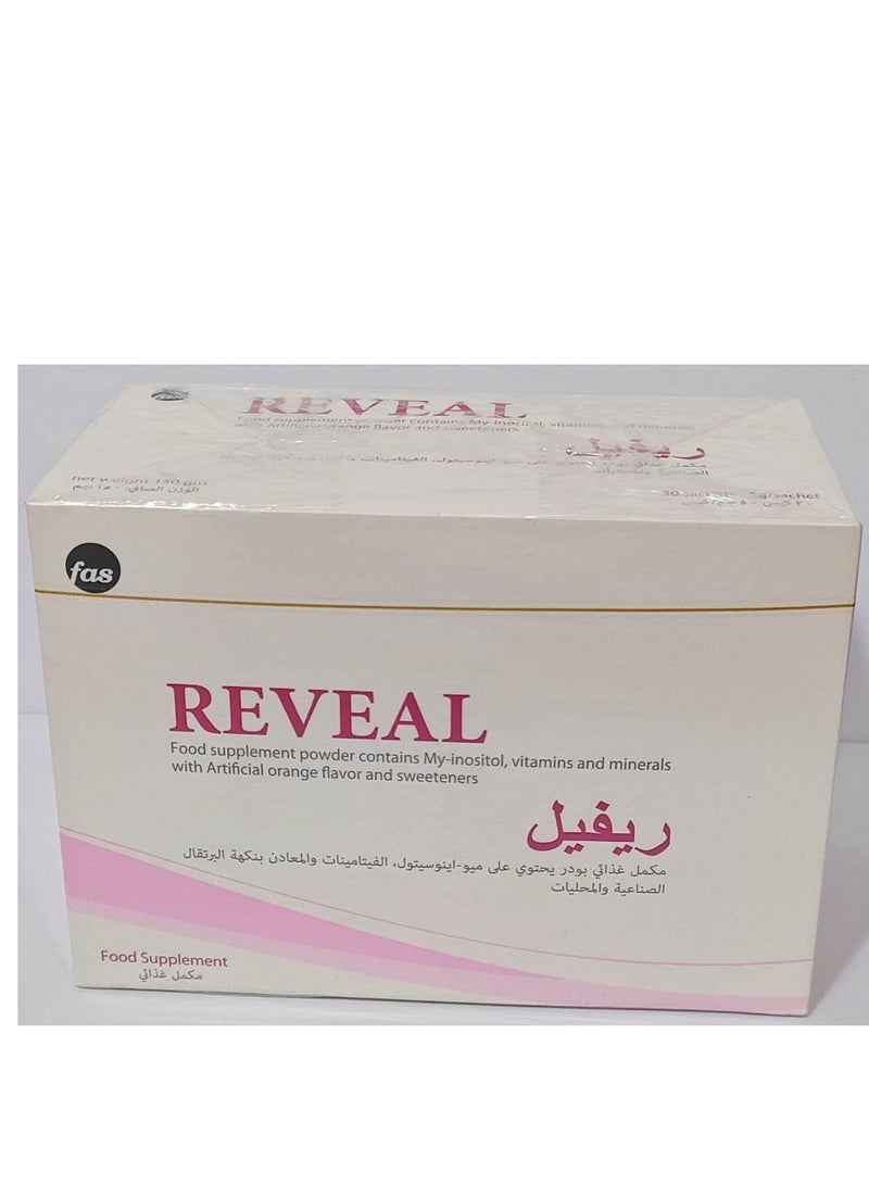 fas Reveal 150 gm  30 Sachets, 5gm Per Sachet - Image 1