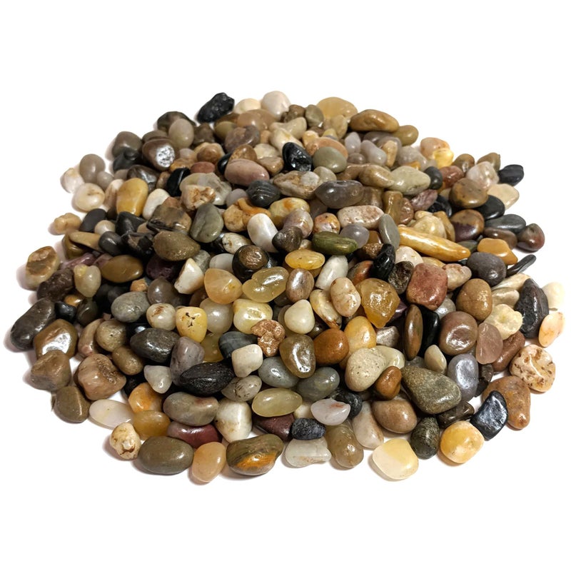 Midwest Hearth Decorative Polished Mixed Pebbles 3/8" Gravel Size - (2-lb Bag) - Image 3