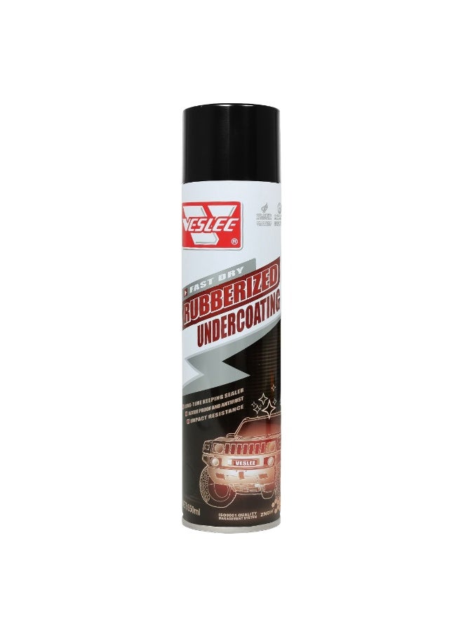 Veslee Fast Dry Rubberized Undercoating Spray 650ml- Protects Against Rust, Corrosion & Wear for Cars, Trucks, SUVs - Waterproof, Impact-Resistant, Fast-Drying - VSL-10 - Image 1