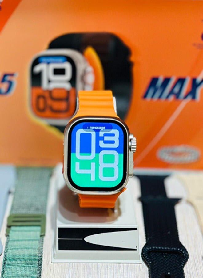 M55 Max Stylish Smart Watch With 5 Straps  - Image 3