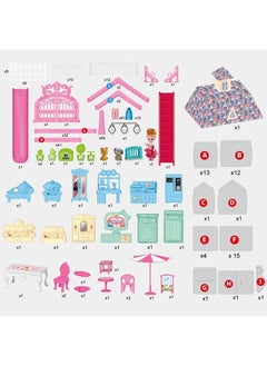 Beauenty Dollhouse,Dream House for Girls Pretend Toys-5 Story 19 Rooms Dollhouse,Toddler Playhouse DIY Building Kids Gift for for 3-10 Year Old Girls.  - Image 3