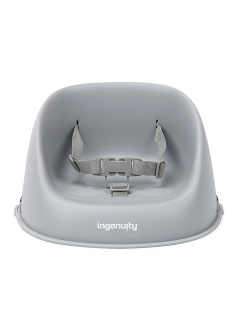 My Spot Easy-Clean Booster Seat – Easy to Clean, Lightweight, Attaches to Most Chairs, Grey (6–36 Months)