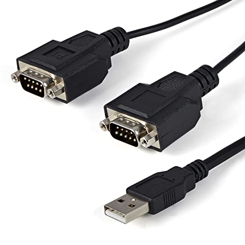 Startech.com StarTechcom 6ft 18m 2Port FTDI USB to Serial RS232 Adapter Cable with COM Retention USB to RS232 Adapter TAA - Image 1