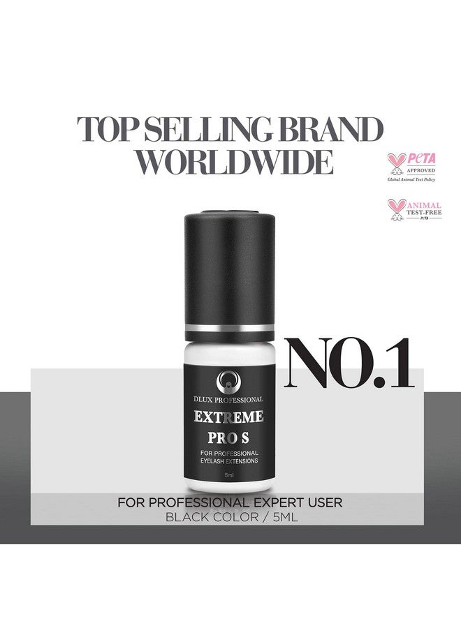 DLUX PROFESSIONAL Eyelash Extension Glue For Professionals 8 Weeks Retention 1 Sec Drying Time Latex Free Semi Permanent Individual & Volume Lash Extension Glue - Image 3