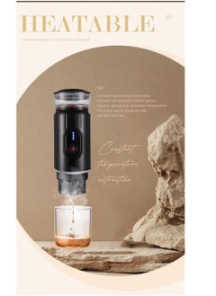 LIVVY USB Portable Espresso Coffee Machine – Rechargeable Travel Coffee Maker with Hot & Cold Brewing, 90ML Capacity, Wireless Heating (92°C), Long Battery Life (7500mAh) – Mini Handheld Espresso Maker for Camping, Hiking, Travel, Office  - Image 3