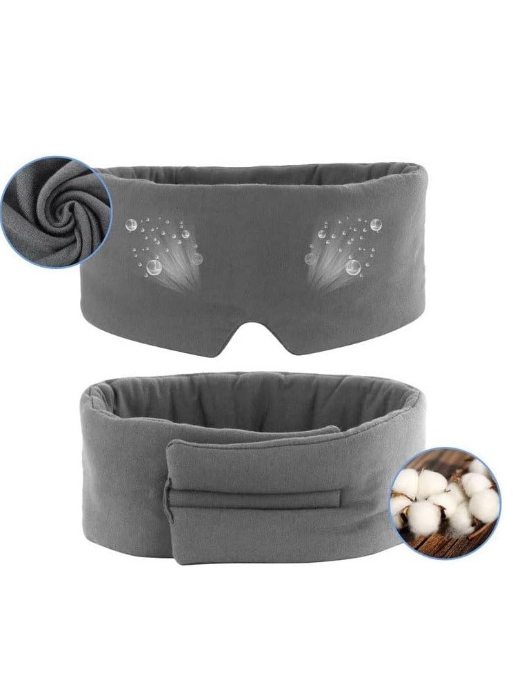 Generic Soft Blackout Sleep Mask Comfortable Breathable Adjustable Airplane Blindfold with Travel Bag Best Nighttime Companion for Women, Men and Kids - Image 3