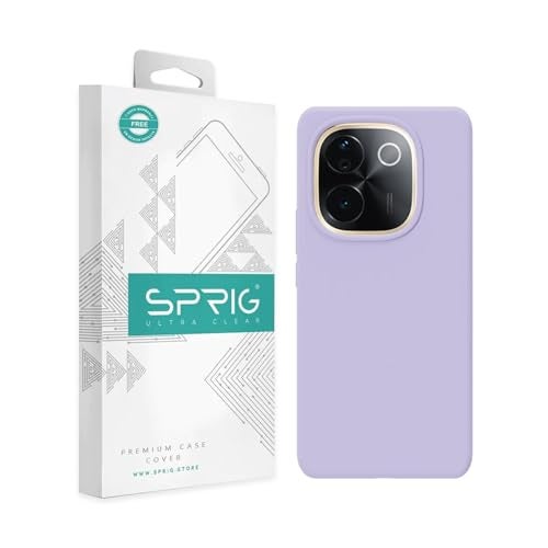 SPRIG Compatible with iQOO Z9S Pro Premium SilkTone Back Cover Drop Tested Shock Proof Mobile Case for Men, Women, Boys and Girls with Camera Protection (Light Purple) - Image 1