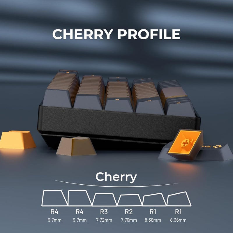 GMKWTL مجموعة أغطية المفاتيح XVX مزدوجة القولبة من PBT مكونة من 216 مفتاحًا، ملف Cherry، أغطية مفاتيح مخصصة للوحة المفاتيح، أغطية مفاتيح شفافة بلون اليشم متوافقة مع لوحات المفاتيح الميكانيكية بتنسيقات ANSI و ISO للأحجام 61/64/68/84/87/100/104/108 - Image 5