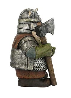 SYOSI Viking Victor Norse Dwarf Gnome Statue Door Greeting Nordic Dwarf Warriors Garden Gnome Figurines Ornaments Sculpture Color Decoration for Indoor Outdoor Patio Lawn Home Yard Decor Porch Mini Size  - Image 3