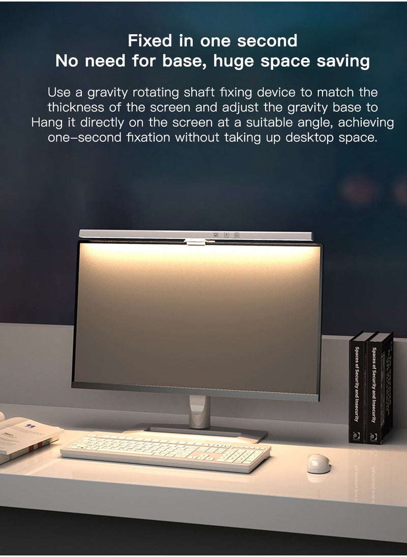 Sharpdo - Computer Monitor Light LED Dimmable Screen Light Bar Touch Control USB Powered Screen Bar with Stepless Dimming Eye Caring Anti-Glare Screen Light Monitor Lamp - Image 1