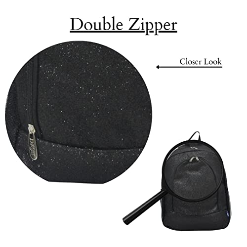 NGIL Canvas School Backpack (Glitter-Black) - Image 5