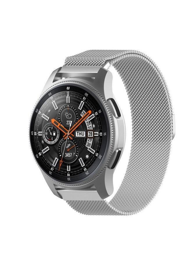 Generic - Replacement Strap For Huami Amazfit GTS 20mm / Bip U Pro Milanese Magnetic Metal Watch Band Silver - Image 1