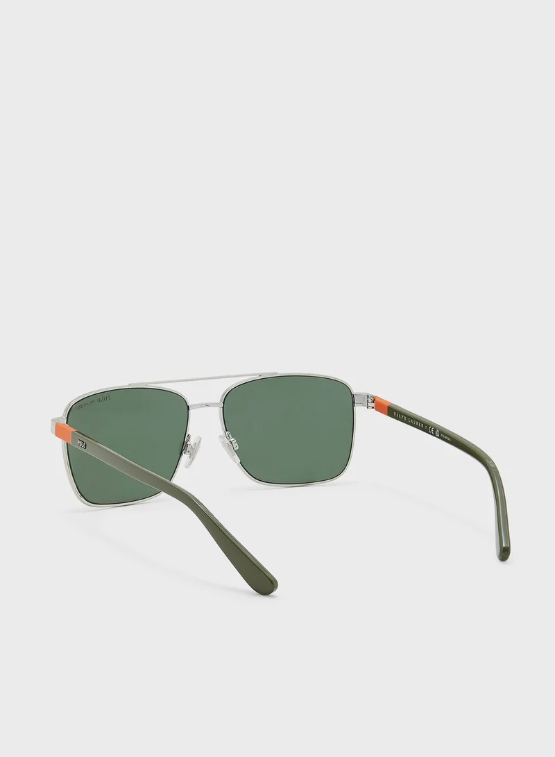POLO RALPH LAUREN 0Ph3137 Aviator Sunglasses