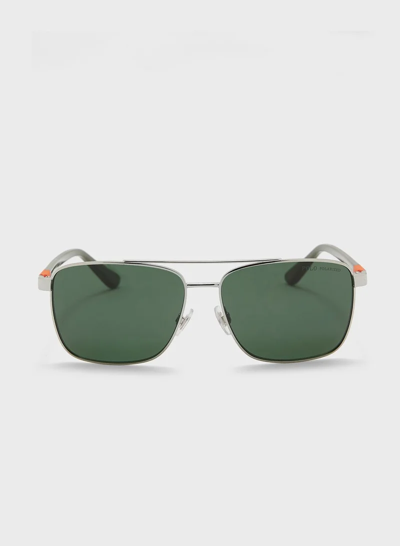 POLO RALPH LAUREN 0Ph3137 Aviator Sunglasses