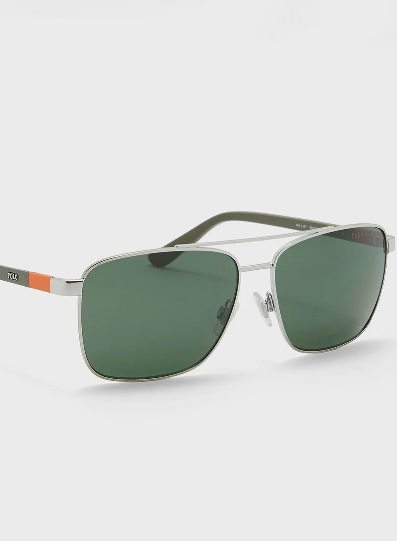 POLO RALPH LAUREN 0Ph3137 Aviator Sunglasses