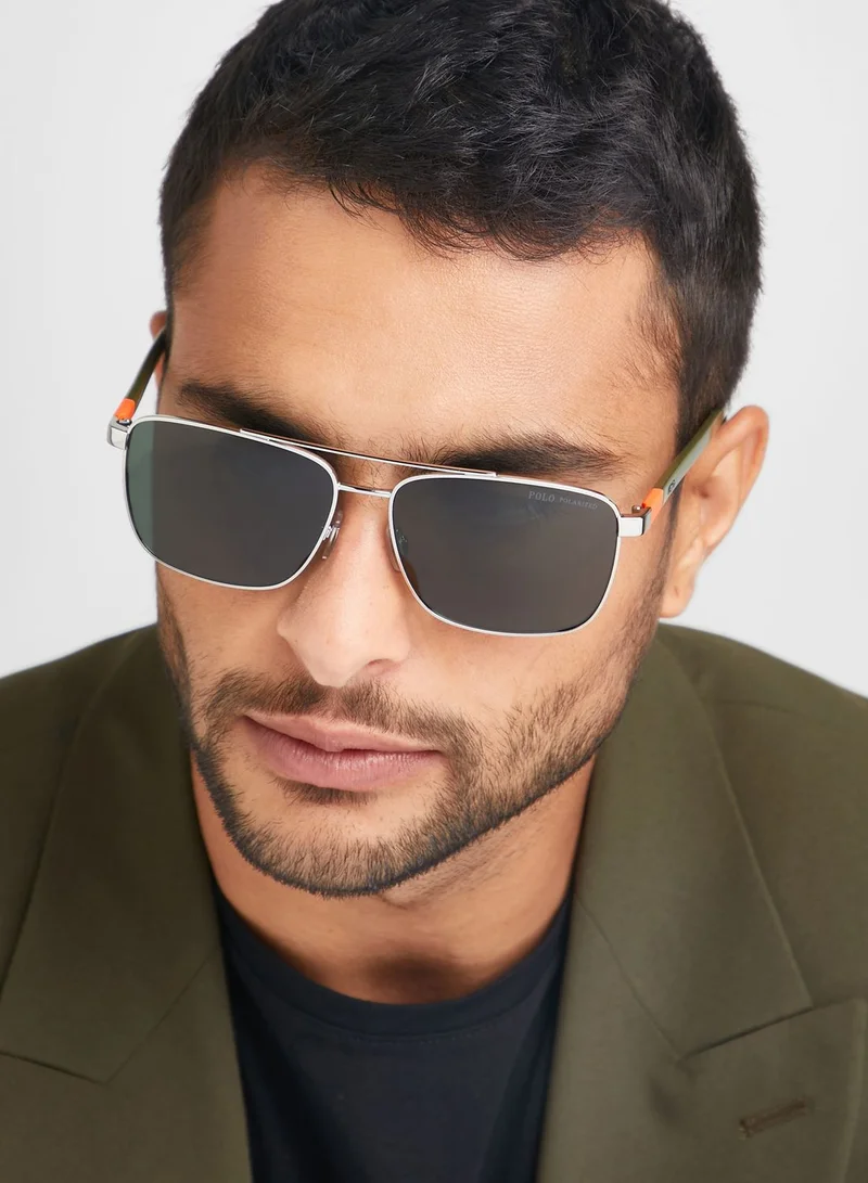 POLO RALPH LAUREN 0Ph3137 Aviator Sunglasses