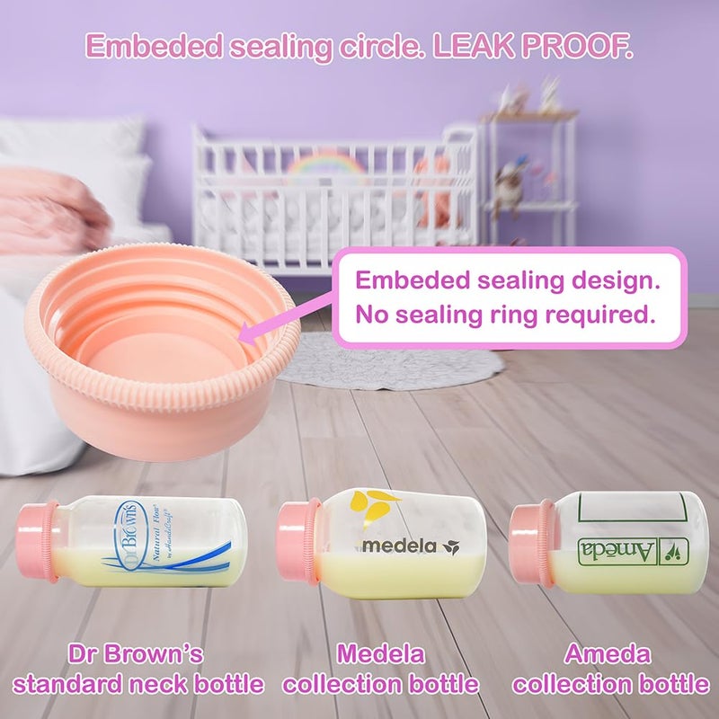 Nenesupply Travel Cap for Narrow Neck Feeding Bottle. Replace Dr Brown Travel Cap Dr Brown Cap and Medela Cap Bottle Cap for Dr Brown Bottle Dr Browns Bottle Medela Bottle Evenflow Bottle Ameda Bottle - Image 4