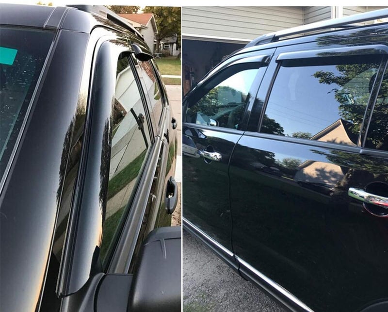 Lightronic WV94293 Tape-on Window Visors Rain Guards Smoke Tint 4PCS Set for 2011-2019 Ford Explorer - Image 5
