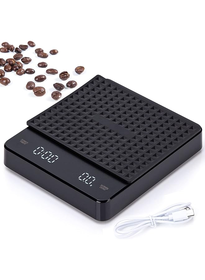 IAF Digital Coffee Scale, Coffee Scale with Timer, Digital Coffee Scale, Coffee Drip Scale, Weigh Digital Coffee Scale with Timer - Image 1