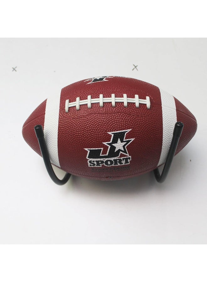 YYST Football Wall Mount Football Wall Rack Holder Display Storage Rack Black-No Ball Included - Image 5