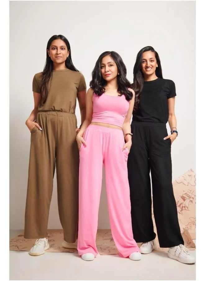 نسيسيرا Pink Supima Set with Crop Top
